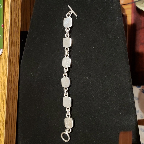 Silver & Tansinite bracelet euc - Picture 2 of 3